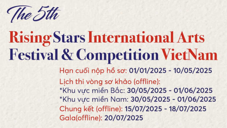 RISING STAR INTERNATIONAL ARTS FESTIVAL & COMPETITION VIỆT NAM LẦN V